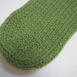 靴下　ウール100％手編みなのに安価 大人用Ｋ525 5枚目の画像