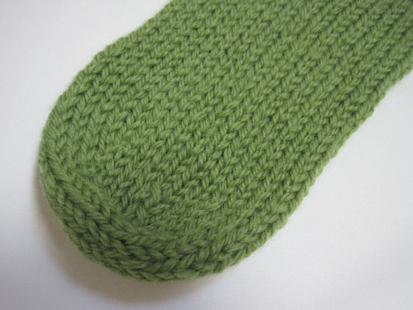 靴下　ウール100％手編みなのに安価 大人用Ｋ525 5枚目の画像