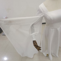 夢幻禮服披風式婚紗簡約休閒第二方/婚禮 第5張的照片