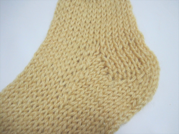 靴下　ウール100％手編みなのに安価 大人用Ｋ557 4枚目の画像