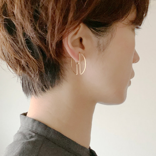 スリットイヤークリップ【 まる 】14kgf イヤリング