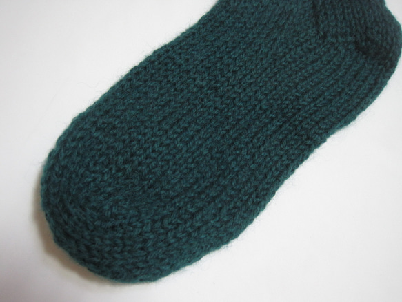 靴下　ウール100％手編みなのに安価 大人用大き目K578 5枚目の画像