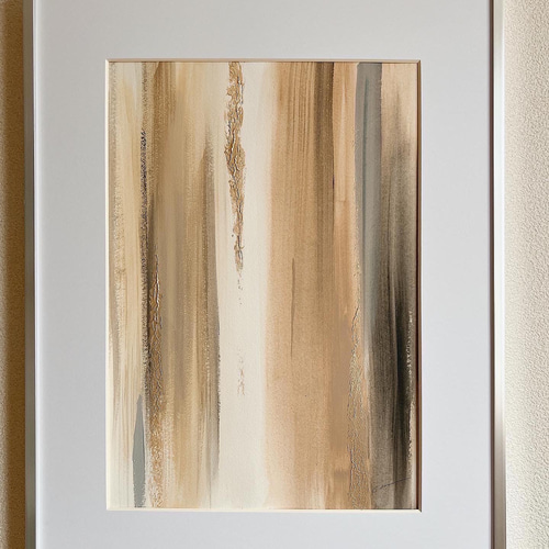 EDGE SEPIA アート 抽象画 現代アート ゴールド シック モダン