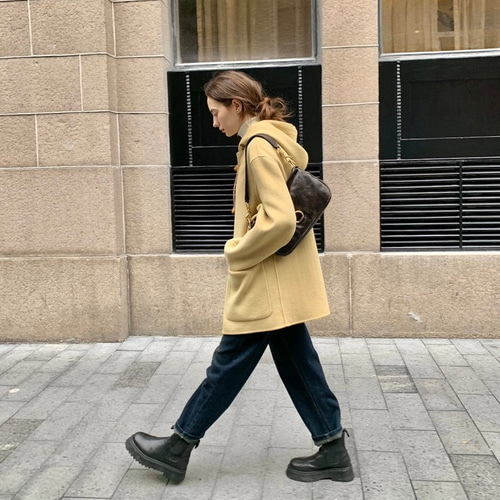 【T】ラルフのダップルコート Mサイズ クリームイエロー、パールイエロー T】ラルフのダップルコート Mサイズ クリームイエロー、パールイエロー