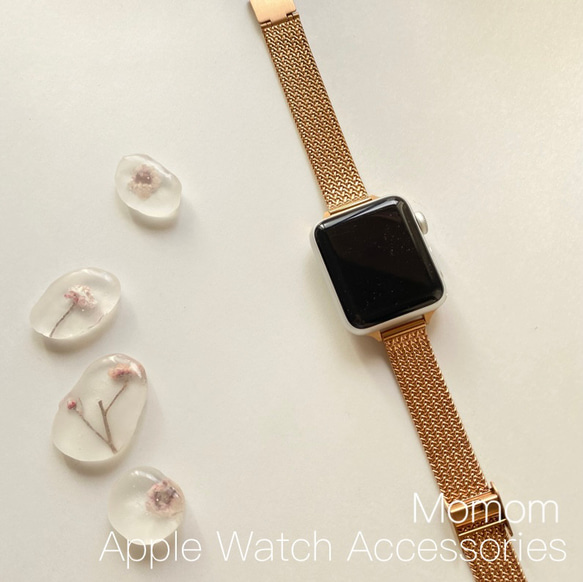 Apple - ゆみまま(ローズゴールド) 楽天市場】Apple Watch アップルウォッチ Rose gold nail