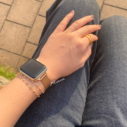 Apple Watch スリムベルト ローズゴールド 全サイズ対応