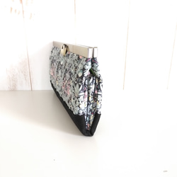 【再々販柄①】ミナペルホネン × リバティストロベリーシーフ がま口長財布 8枚目の画像