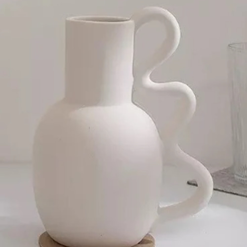 ファンキーで奇抜なミッドセンチュリーの小刻みに動く花瓶は