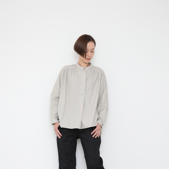 Carl shirts / sky grey 2枚目の画像