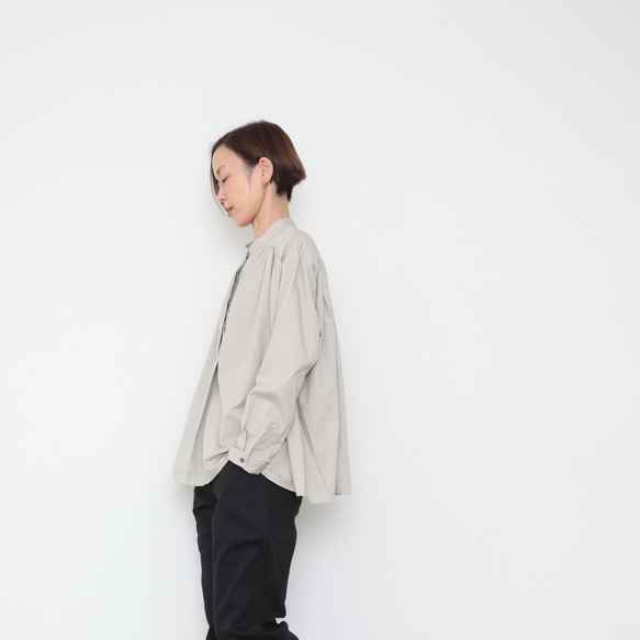 Carl shirts / sky grey 1枚目の画像