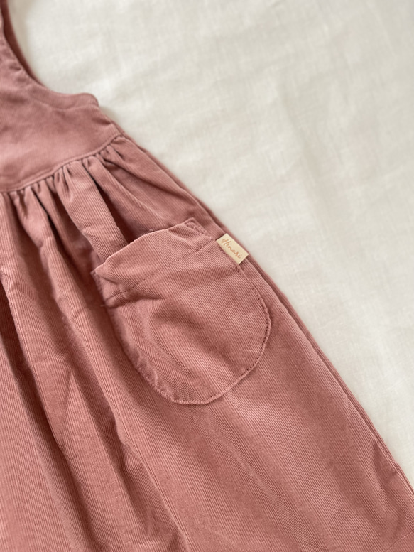 コーデュロイジャンパースカート　バルーンシルエット【80・90・100】 12枚目の画像