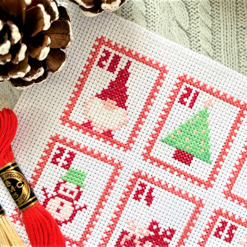 クロスステッチキット』クリスマスのアドベントカレンダー刺繍