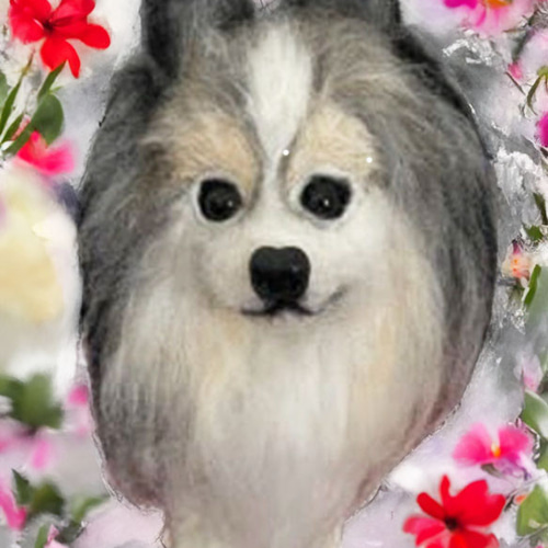 リアル羊毛フェルト犬オーダー メモリアル羊毛フェルト 羊毛
