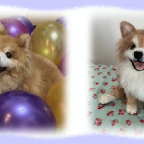 リアル羊毛フェルト犬オーダー メモリアル羊毛フェルト 羊毛