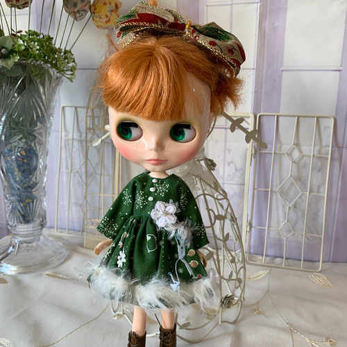 リカちゃん ブライス アウトフィット ～クリスマス⭐️グリーン×ツリー～ リカちゃん ブライス アウトフィット ～クリスマス⭐️グリーン×ツリー～
