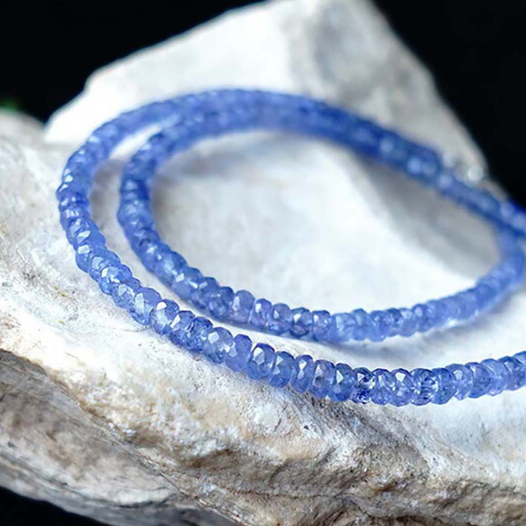 SV925 高品質坦桑石項鍊 神秘的藍色閃亮寶石&lt;免運費&gt; 第3張的照片