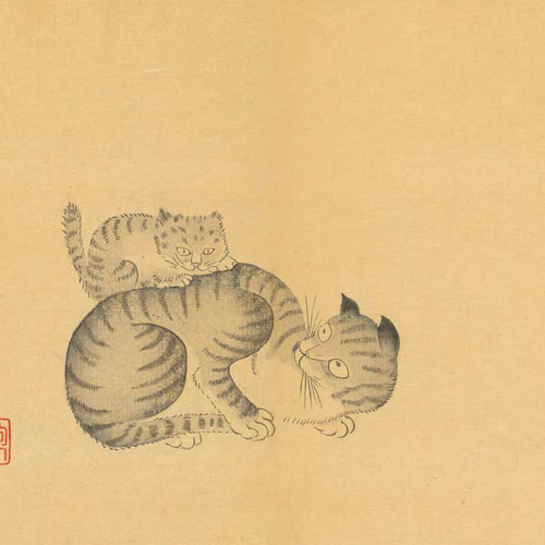 酒井抱一、猫、和モダンだけじゃない、応用が利く和柄ポスター、色々な