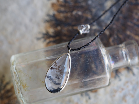 dendritic quartz silver necklace 5枚目の画像