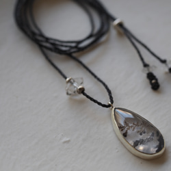 dendritic quartz silver necklace 6枚目の画像