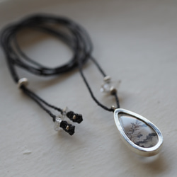 dendritic quartz silver necklace 12枚目の画像