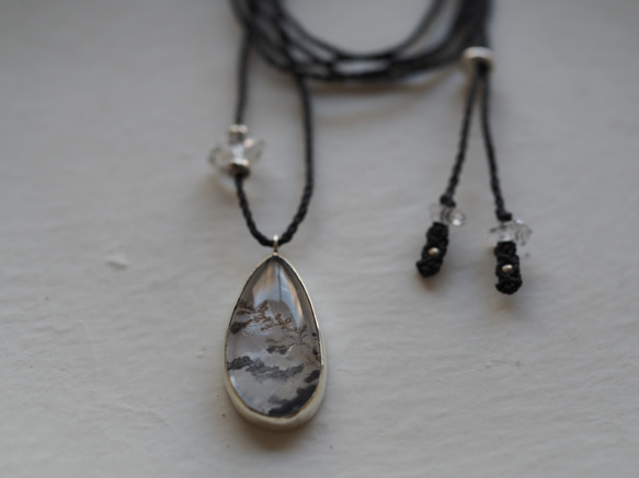 dendritic quartz silver necklace 7枚目の画像
