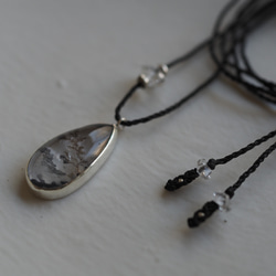 dendritic quartz silver necklace 8枚目の画像