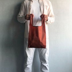 U3 三號環保購物袋 / 棕紅【tē-á 簡單袋】 第4張的照片