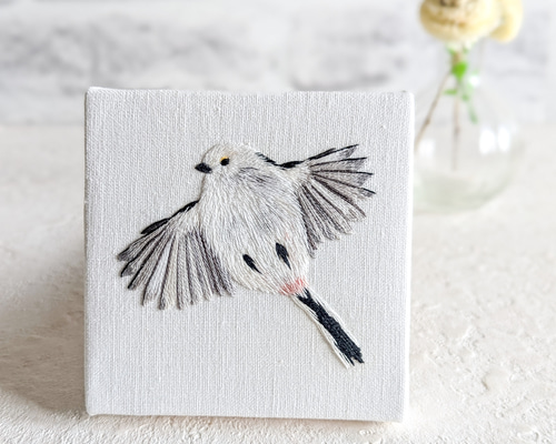 うちの子刺繍オーダー ファブリックパネル | うさぎ刺繍