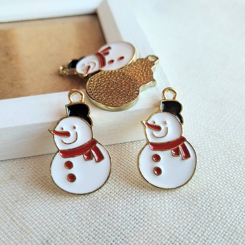 雪だるまチャーム 【9色set】 SnowMan オーダーページ】 スノーマン9色