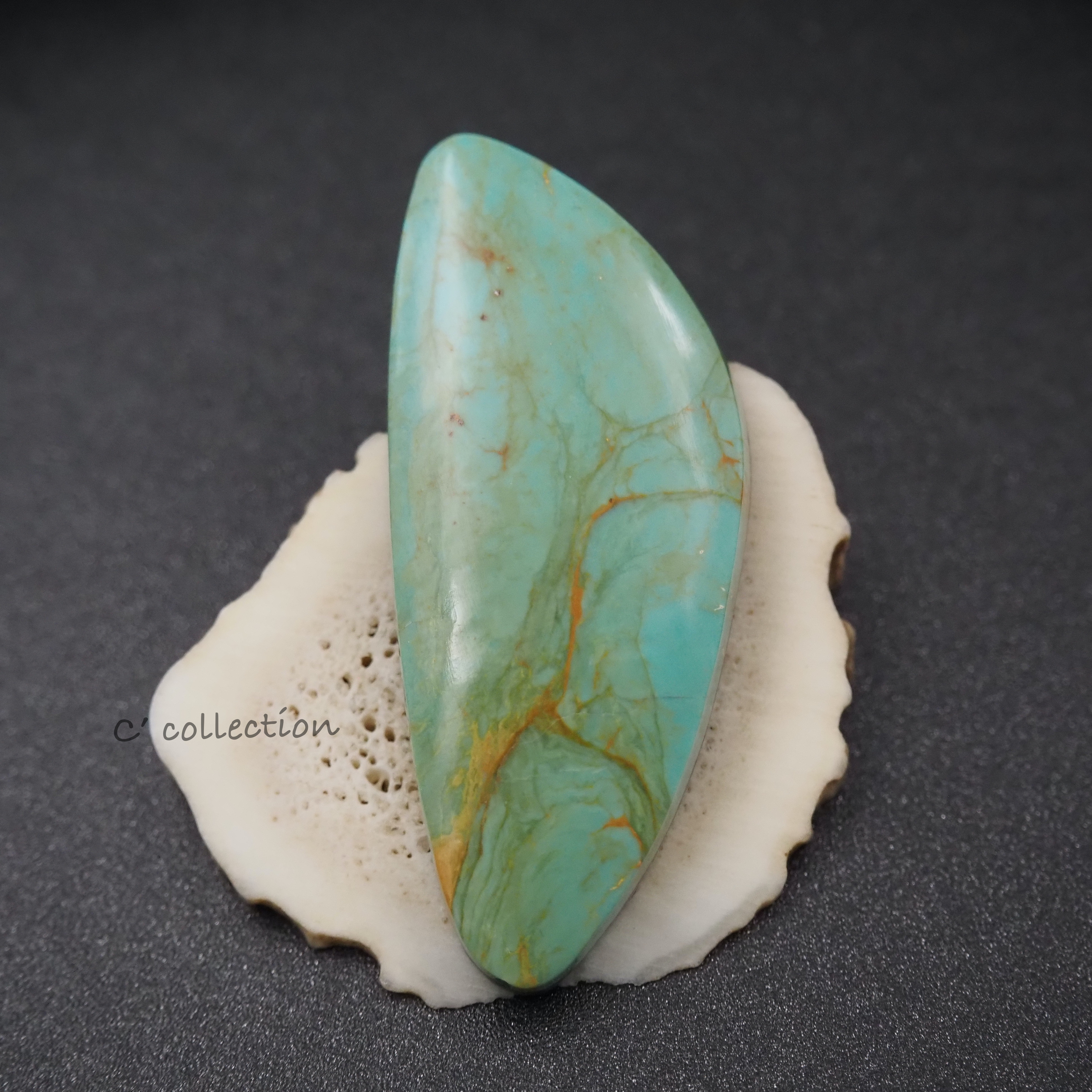 23,8ct Hachita Turquoise ハチタターコイズ H-32 ルース 天然石 ハンドメイド材料 ナチュラ