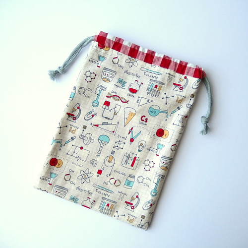 ○化学式 実験○ランチョンマット 巾着袋 給食袋 コップ袋など