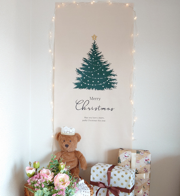 Creema限定【ツリー】クリスマスタペストリー クリスマス ギフト 