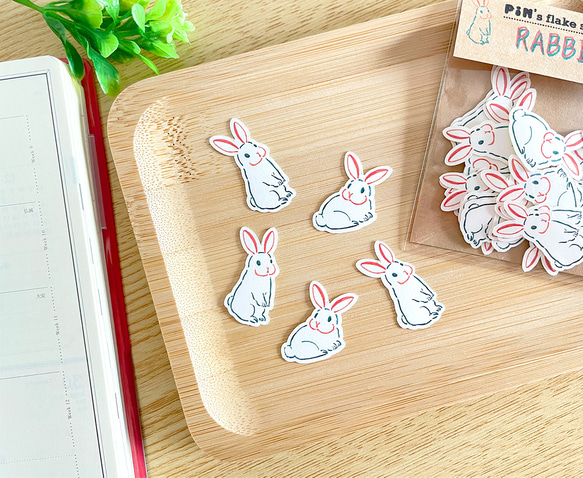 わんこ プチシールフレーク ナース キラキラ うさぎ 猫 犬 平成レトロ