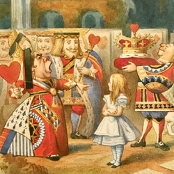 「不思議の国のアリス」【ハートの王様と女王 A】レッド　ピアスorイヤリング 6枚目の画像