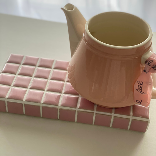 人気！韓国インテリア タイルプレート タイルトレー その他インテリア