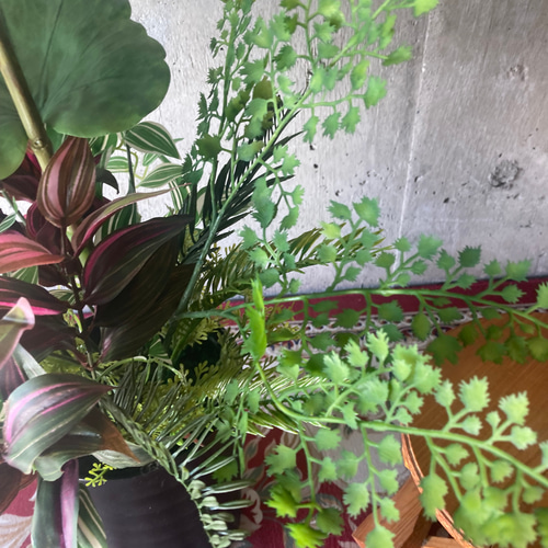 光触媒人工観葉植物ウォールグリーンフェイクハンドメイド　シーグレープトラカンr 光触媒人工観葉植物ウォールグリーンフェイクフラワー