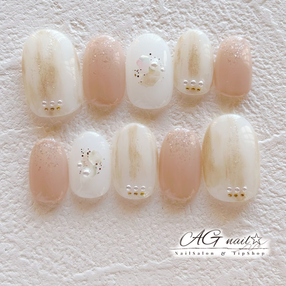 ミルキーニュアンス ネイルチップ ミルキーニュアンス ネイルチップ ネイルチップ 販売 ハンドメイド