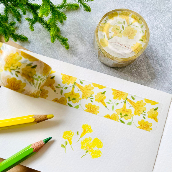 紙膠帶 - 風鈴木 (日本亮面和紙 2.5 cm x 10 m ) 第1張的照片