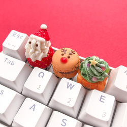 【馴鹿馬卡龍】鍵帽（機械鍵盤、櫻桃MX軸）【聖誕節限定】 第10張的照片