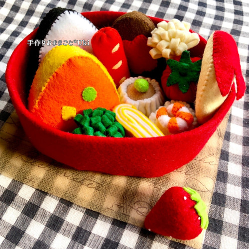 当店人気No.1》ピクニックお弁当 フェルト おままごと おもちゃ