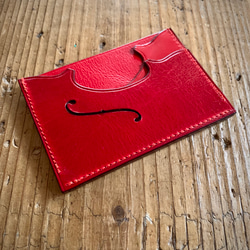 【受注制作】手縫いの革のパスケース（カードケース）『GRINDENKO Topolino 41』 5枚目の画像