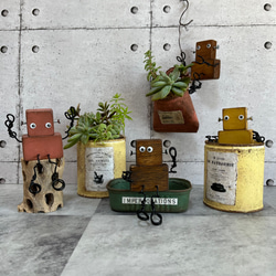 いろいろリメ缶♥️ ヴィンテージラベル リメイク缶 たて長 Mサイズ