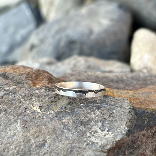 マウンテンリング 山リング シルバー925 16号 一点物 指輪・リング