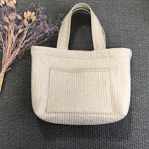 ポケットいっぱいヌビバッグ　ハンドメイド ポケットいっぱいヌビバッグ ハンドメイド
