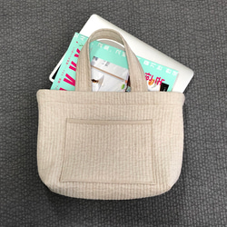 韓国イブルの『ヌビバッグ』♡ 使いやすさにこだわったポケット付き イブルトートバッグ A4すっぽりサイズ 6枚目の画像