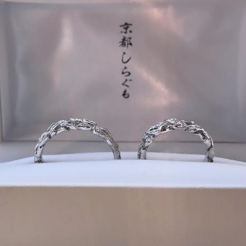 月桂樹 結婚指輪 プラチナ2本セット】 マリッジリング おしゃれ結婚