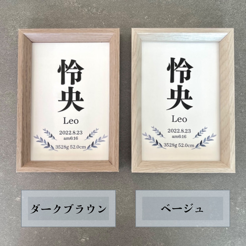 るき。さんの専用ページ書家が書く命名書/ 命名の由来付きフレームB 送料無料】命名書☆フレーム付き☆ハガキサイズ 雑貨・その他