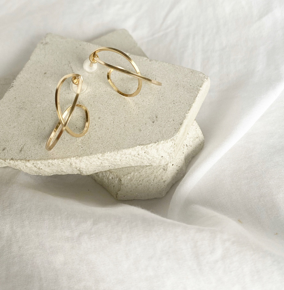 【専用です】14kgfピアス✴︎ブレス✴︎ペントップ・オーダー品etc 14kgf Fun フープ 立体 ピアス ピアス（フープ） f accessory
