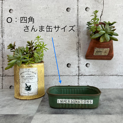 いろいろリメ缶♥️  ヴィンテージラベル  リメイク缶  四角(さんま缶サイズ) 2枚目の画像