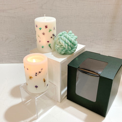 Botanical candle & Ball of yarn【2点セット】送料無料 6枚目の画像